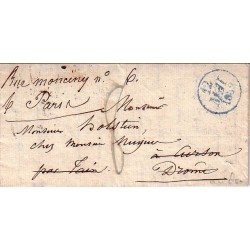 DROME - DEB.25 TAIN - VERSO LETTRE DE PARIS LE 12-5-1832 - SUPERBE.