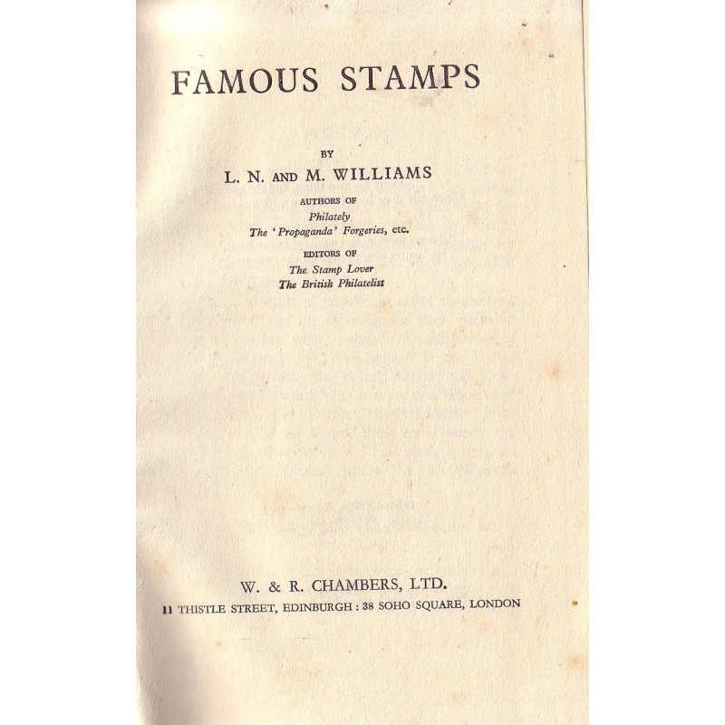 FAMOUS STAMPS - L.N AND M. WILLIAMS - 1946.