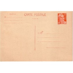GANDON - ENTIER CARTE POSTALE 12 F ORANGE - COTE 18€..