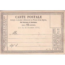 CARTE PRECURSEUR No10 - NEUVE.