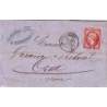 DROME - EMPIRE No17B - OBLITERATION GC2448 - LE 8 AVRIL 1863 - GC RARE SUR ND.