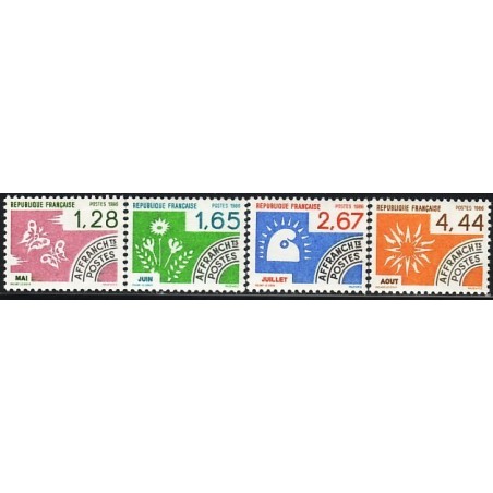 PREO No190 A 193 - LES MOIS DE L'ANNEE - NEUF**