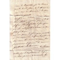 GARD - UZES - CURSIVE -SOUS-PREFET D'UZES - LE 9-7-1827 - LETTRE AVEC TEXTE POUR LE MAIRE DE PONT ST ESPRIT