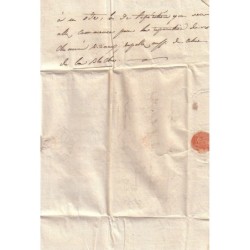 GARD - UZES - CURSIVE -SOUS-PREFET D'UZES - LE 9-7-1827 - LETTRE AVEC TEXTE POUR LE MAIRE DE PONT ST ESPRIT