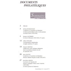 DOCUMENTS PHILATELIQUES - No191 - REVUE DE L'ACADEMIE DE PHILATELIE - 2007.