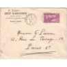 GUADELOUPE - No86 SEUL / LETTRE - CACHET MARITIME LE HAVRE A COLON L.No3 - LE 5-7-1936