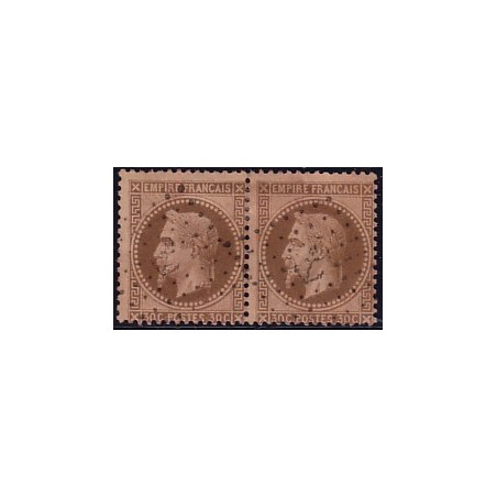 No030 - 30c EMPIRE EN PAIRE - OBLITERATION ANCRE