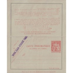 CHAPLAIN - CARTE PNEUMATIQUE - 45F - VERSO DIMENSIONS MAXIMA 155x125 - COTE 45€.
