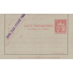 CHAPLAIN - CARTE PNEUMATIQUE - 45F - VERSO DIMENSIONS MAXIMA 155x125 - COTE 45€.