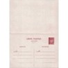 PETAIN - 1F20 - ENTIER POSTAL AVEC REPONSE PAYEE - COTE 125€.