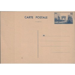 ARC DE TRIOMPHE - 70c BLEU - ENTIER POSTAL NEUF.