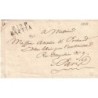 CORSE - P19P BASTIA - 16 MARS 1825 - LETTRE DE L'INTENDANT MILITAIRE DE BASTIA AVEC SIGNATURE.