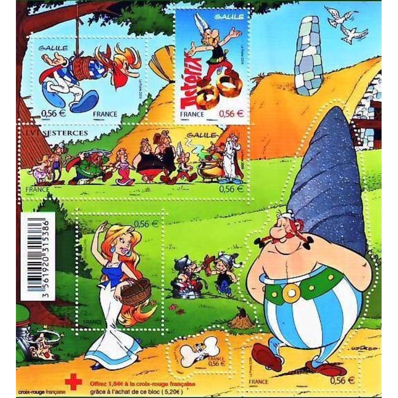 F4425 - 50 ANS D'ASTERIX LE GAULOIS - PERSONNAGE DE BANDE DESSINEE.