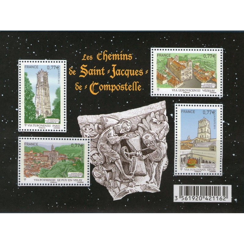 F4641 - LES CHEMINS DE SAINT JACQUES DE COMPOSTELLE.