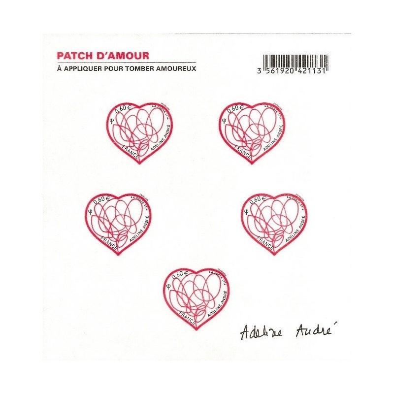 F468A - AUTOADHESIF - ST VALENTIN - PATSC D'AMOUR.