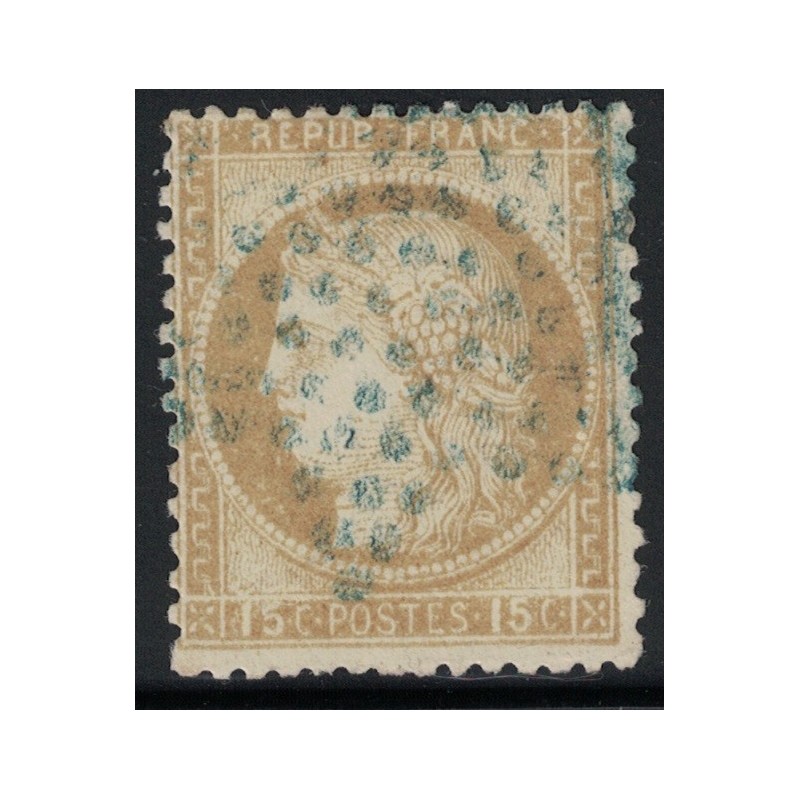 No059 - 15c CERES OBLITERATION - ETOILE MUETTE BLEU - PARIS - COTE 50€.