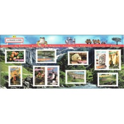 BLOC FEUILLET No0094 - PORTRAITS DES REGIONS - LA FRANCE A VIVRE.