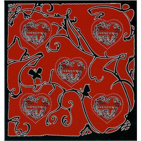BLOC FEUILLET No0104 - SAINT-VALENTIN - GIVENCHY.