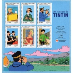BLOC FEUILLET No0109 - LES VOYAGES DE TINTIN.