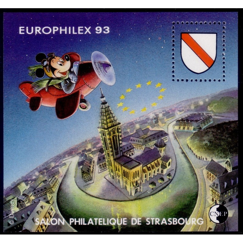 BLOC DE LA C.N.E.P No17 - EUROPHILES 93 -STRASBOURG 1993.