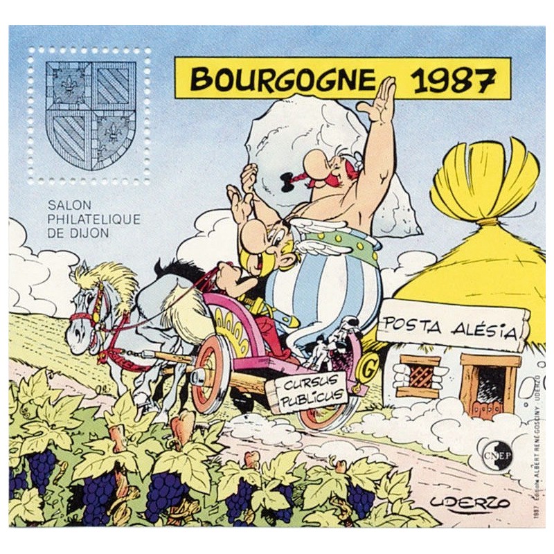 BLOC DE LA C.N.E.P No08 - BOURGOGNE 1987 - SALON DE DIJON.