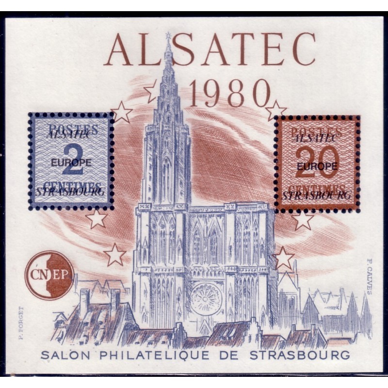 BLOC DE LA C.N.E.P No01 - ALSATEC - STRASBOURG 1980.