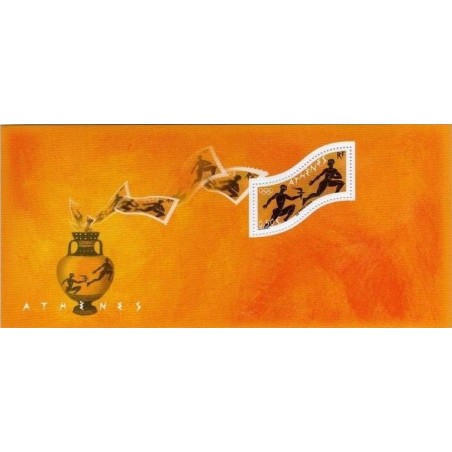 BLOC FEUILLET No0074 - JEUX OLYMPIQUE D'ATHENES - SANS CARTE ATHENES.