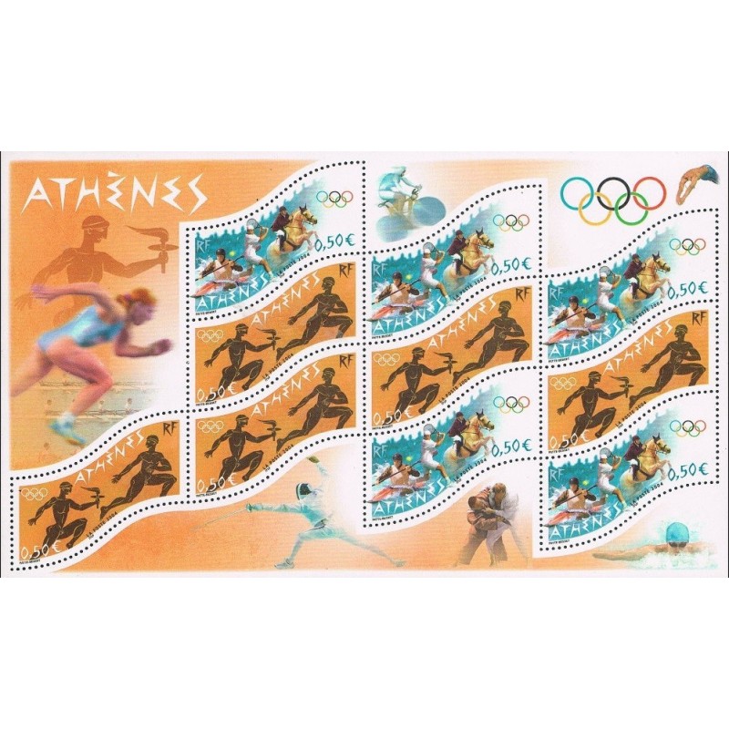 BLOC FEUILLET No0073 - JEUX OLYMPIQUE D'ATHENES - 2004.