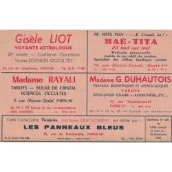 GANDON - CARTE LETTRE ANNONCES LES PANNEAUX BLEUS - 15F GANDON - PUB DIVERSES - RARE..