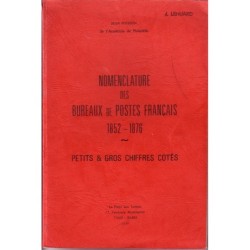 NOMENCLATURE DES BUREAUX DE POSTES FRANCAIS-PC ET GC - JEAN POTHION - 1979..