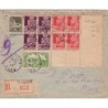 ALGERIE - TLEMCEN - LETTRE RECOMMANDEE DU 8-5-1943 - SUPERBE AFFRANCHISSEMENT.