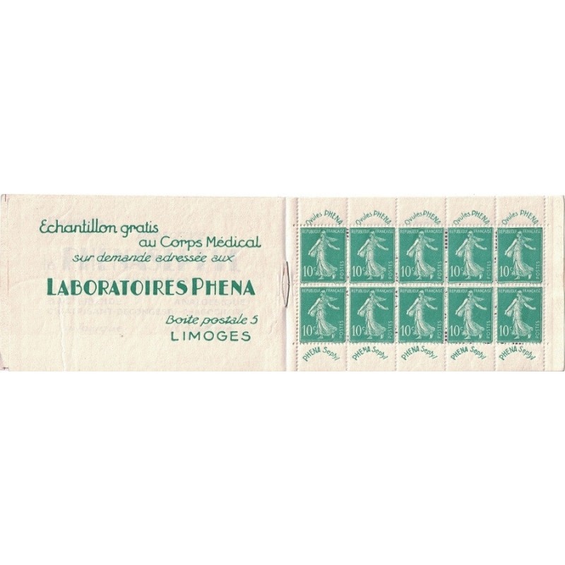 No0188-C2 - CARNET NEUF LABORATOIRE PHENA - (R).