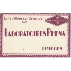 No0188-C2 - CARNET NEUF LABORATOIRE PHENA - (R).