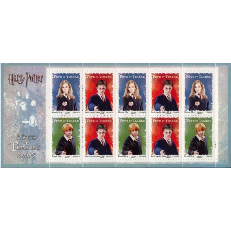 BC4024a - FETE DU TIMBRE 2007 - HARRY POTTER - CARNET NON PLIE..