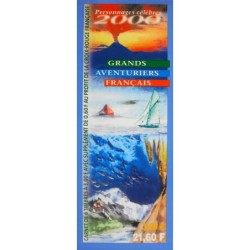 BC3348 - LES GRANDS AVENTURIER FRANCAIS - CARNET NON PLIE.