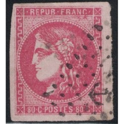 No049 - 80c ROSE - BORDEAUX - OBLITERATION ANCRE.