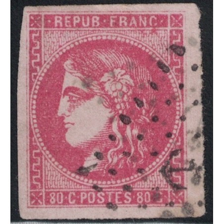 No049 - 80c ROSE - BORDEAUX - OBLITERATION ANCRE.