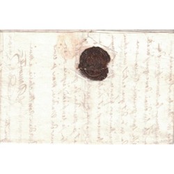 ARMEE D'ESPAGNE - (G) ARM.D'ESPAGNE - 1823 - TEXTE AVEC SIGNATURE - CACHET VERSO AVEC COURONNE ROYALE..