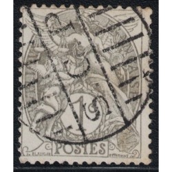 No107 - 1c TYPE BLANC - CACHET AGENCE DE DISTRIBUTION .