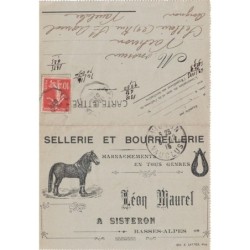 ALPES DE HAUTES PROVENCE - SISTERON - SELLERIE ET BOURRELERIE - LEON MAUREL (P1)