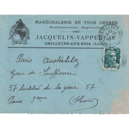 LOIRET - CHILLEURS AUX BOIS - MARECHALERIE EN TOUS GENRES - JACQUELIN-VAPPEREAU - (P1)