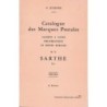 SARTHE - CATALOGUE DES MARQUES POSTALES - 1700-1876 - G.JULIENNE - 1964 (P1)