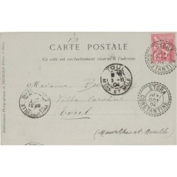 ALGERIE - STORA - CONSTANTINE - CACHET T84 SUPERBE SUR TYPE MOUCHON - LE 31-10-1904.