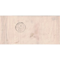 SAVOIE - CHAMBERY - No11 x 2 SUR BANDE DE JOURNAL DU 14 OCTOBRE 1862.