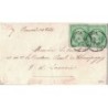 PARIS - No12 x 2 DU 6 JANVIER 1863 SUR LETTRE POUR PARIS - SIGNATURE CALVES.