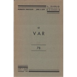 VAR - MARQUES POSTALES (1698-1876) - L.DUBUS - 1949.