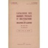 MAINE ET LOIRE - CATALOGUE DES MARQUES POSTALES ET OBLITERATIONS (1710-1876) - R.GREGOIRE & B.PASSINI - 1961.