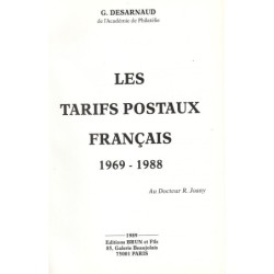 LES TARIFS POSTAUX FRANCAIS 1969-1988 - G.DESARNAUD - 1989.