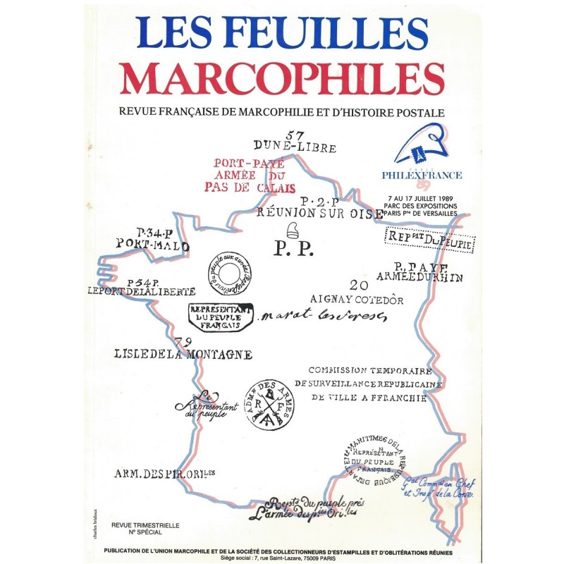LES FEUILLES MARCOPHILES - BICENTENAIRE DE LA REVOLUTION - No SPECIAL PHILEX 1989.