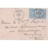 SEINE MARITIME - DIEPPE - CONVOYEUR STATION DIEP.R - SAGE PAIRE N°78  LETTRE POUR LA SUISSE 20-8-1876.